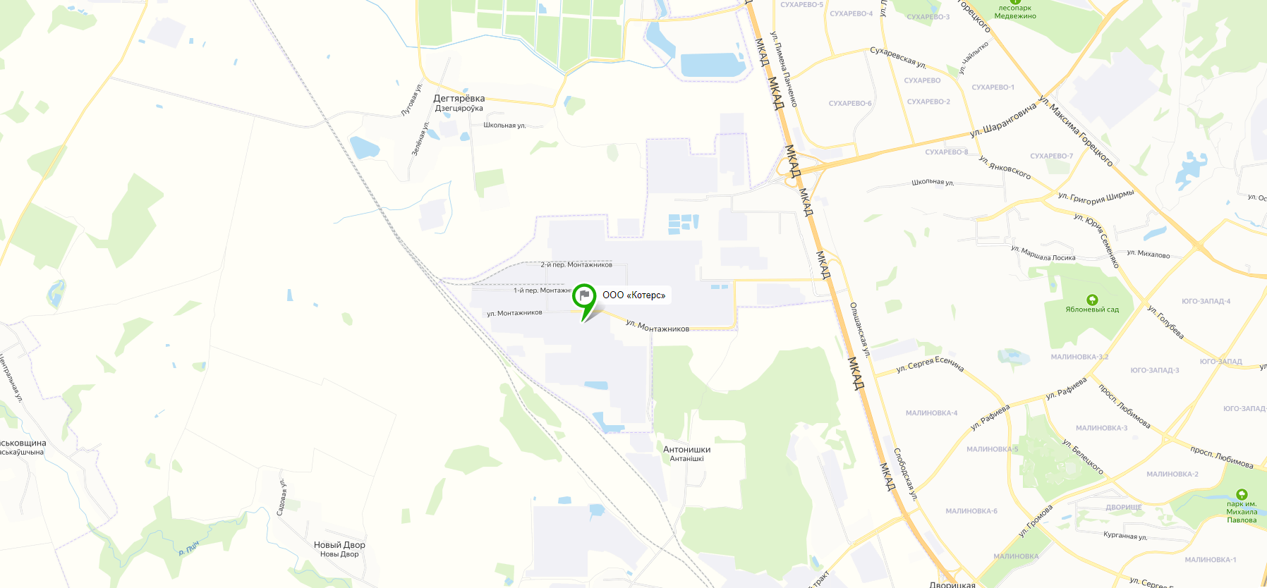 У нас изменился адрес